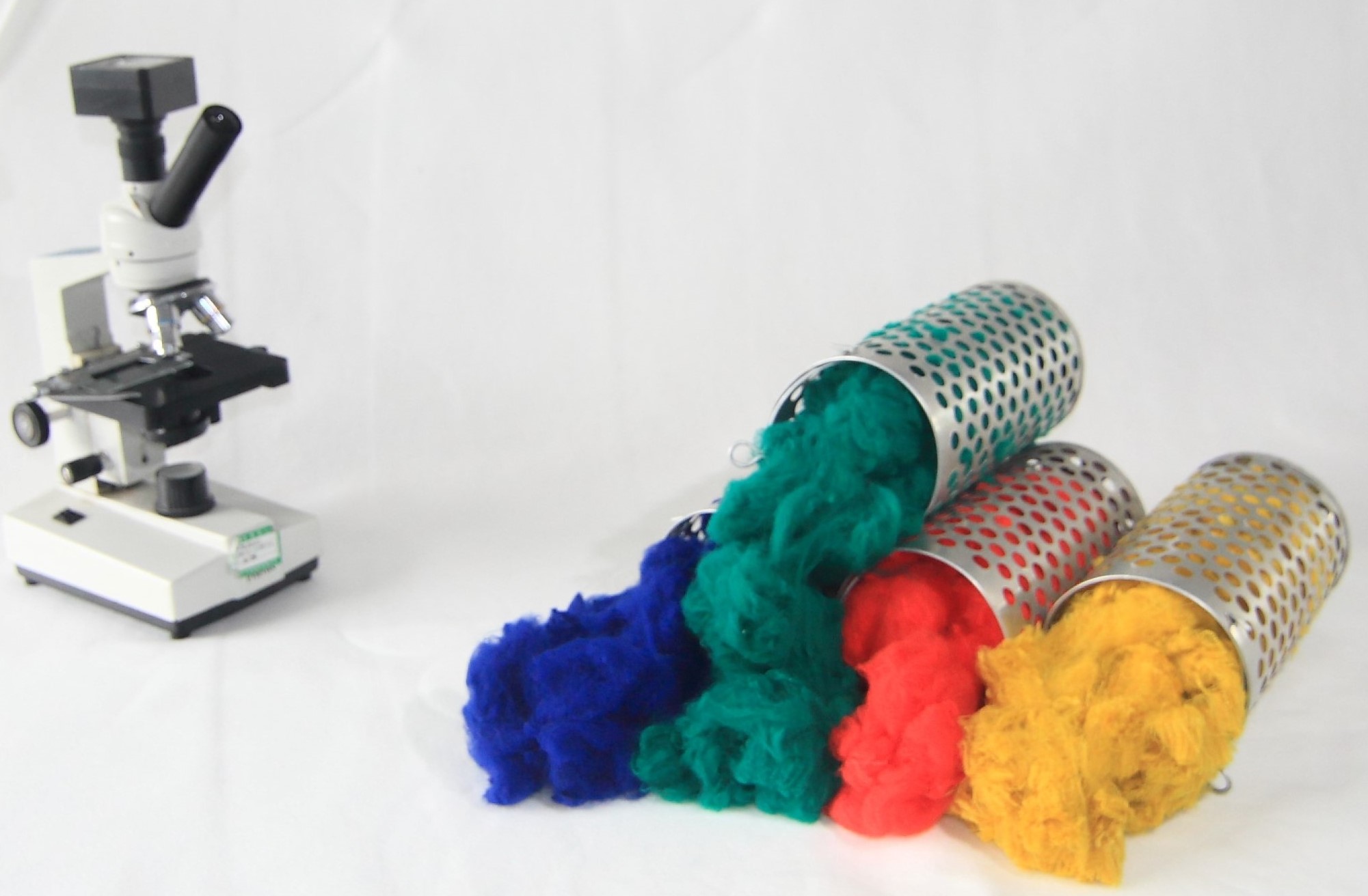 Our company has launched a series of colored figured island fibers