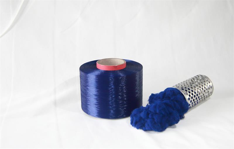 碱减量蓝色尼龙定岛纤维